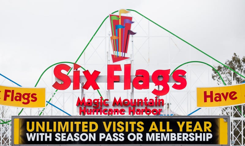 Six Flags Magic Mountain is closed as the coronavirus continues to spread across the United States on March 14, 2020 in Valencia, California.