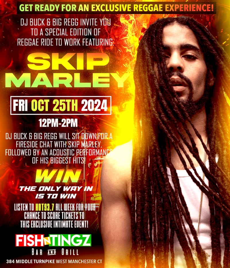 Reggae Ride to Work Lunch with Skip Marley