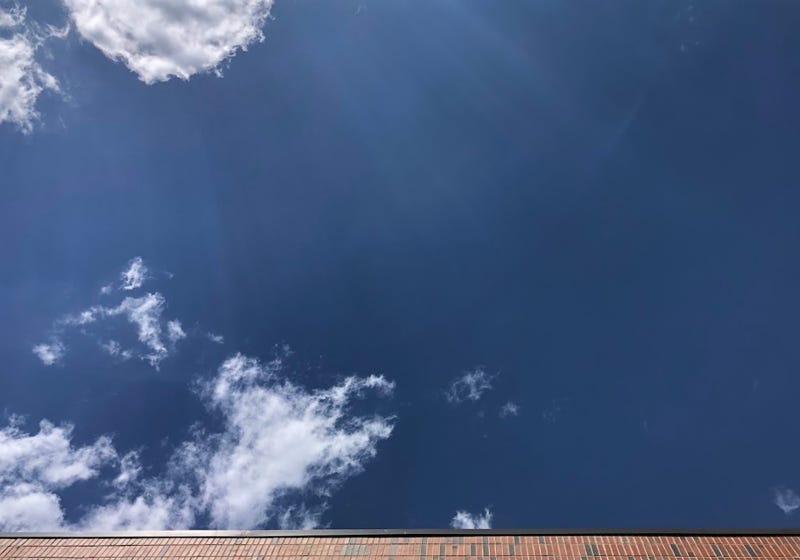 Sunny sky.