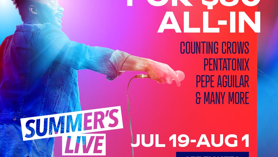 Live Nation 'Summer’s Live' offers 4 all-in tickets for $80 to this season's biggest shows