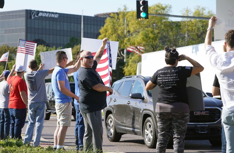 Boeing workers protest