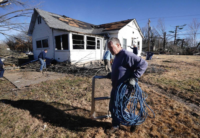 Tornado damage on Dec. 10 in Defiance