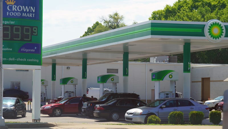 Business at this BP gasoline station is brisk as prices drop below $4.00 in St. Louis on Friday, July 29, 2022. AAA has reported the new average price per gallon for regular unleaded gas in Missouri is $4.47, which is 10 cents less compared to this time last week.