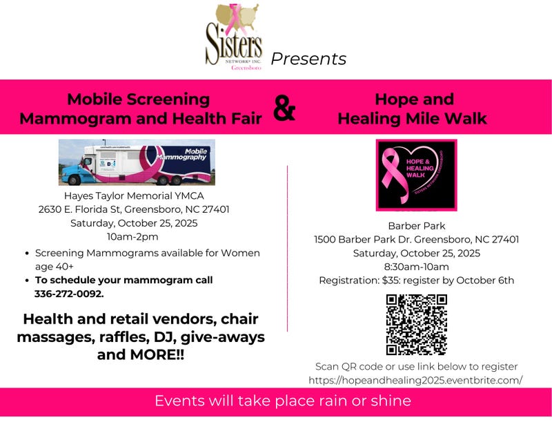 Mobile Screening and Hope and Healing Walk