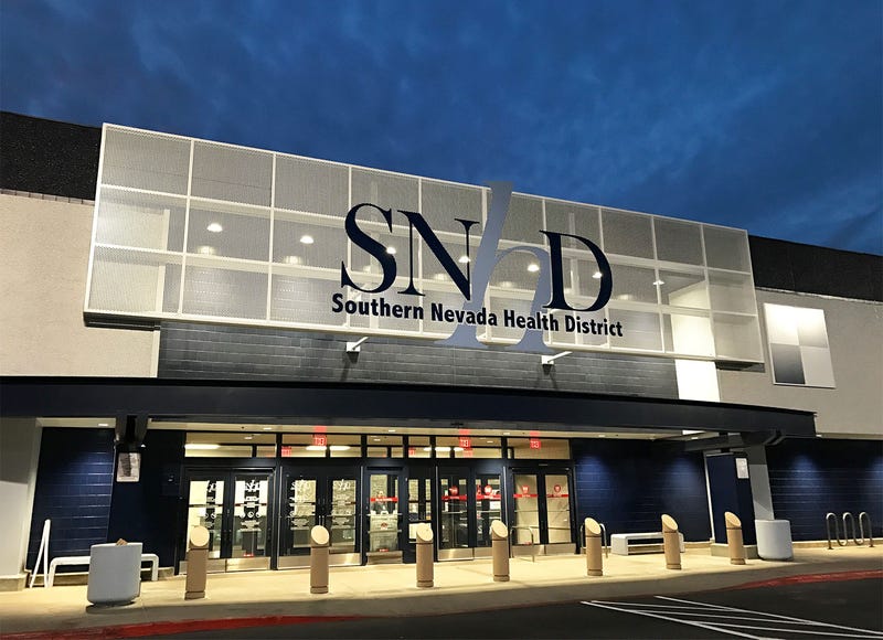 The exterior of a Southern Nevada Health District center in Las Vegas