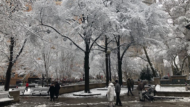 Rittenhouse square snow