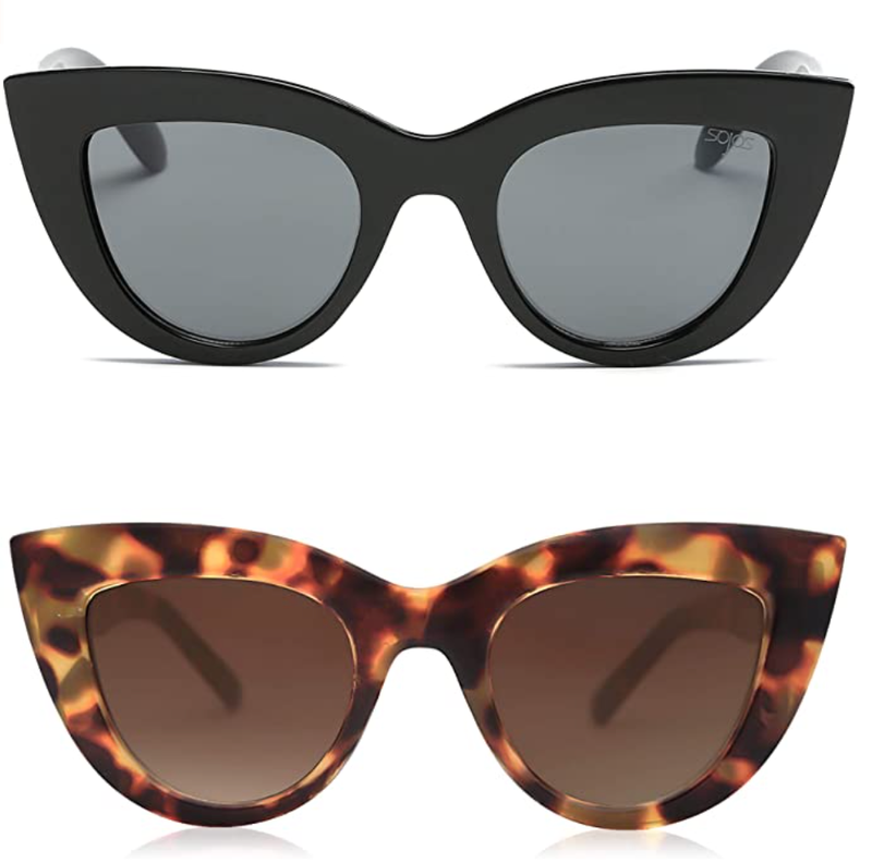 SOJOS two-pack of cat-eye sunglasses