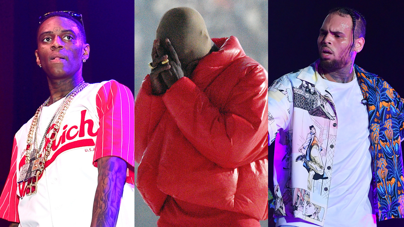 Soulja Boy, Kanye West and Chris Brown