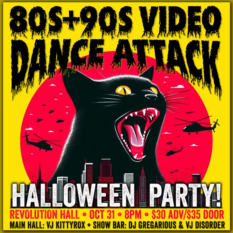 Your Chance to Win Tickets to 80s + 90s Video Dance Attack Halloween Party!