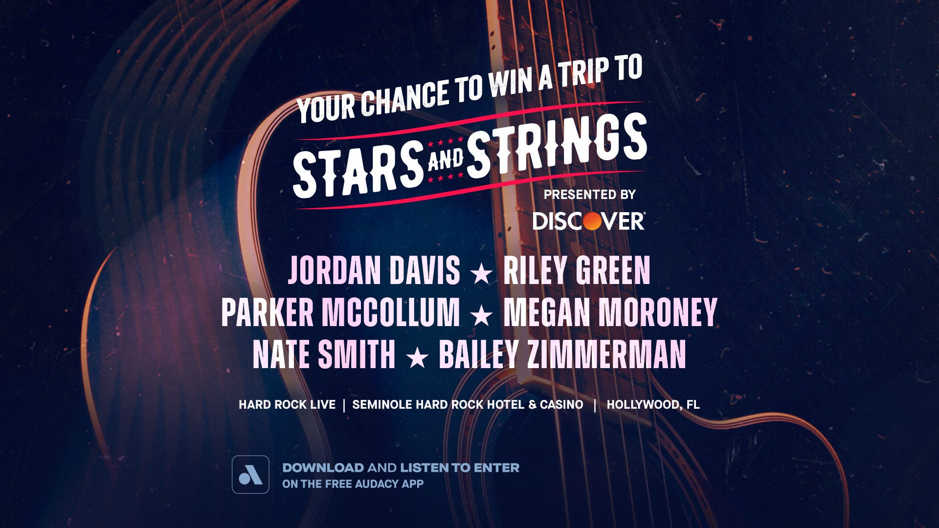 Download and Listen: Your chance to win a trip to Audacy's 'Stars and Strings'