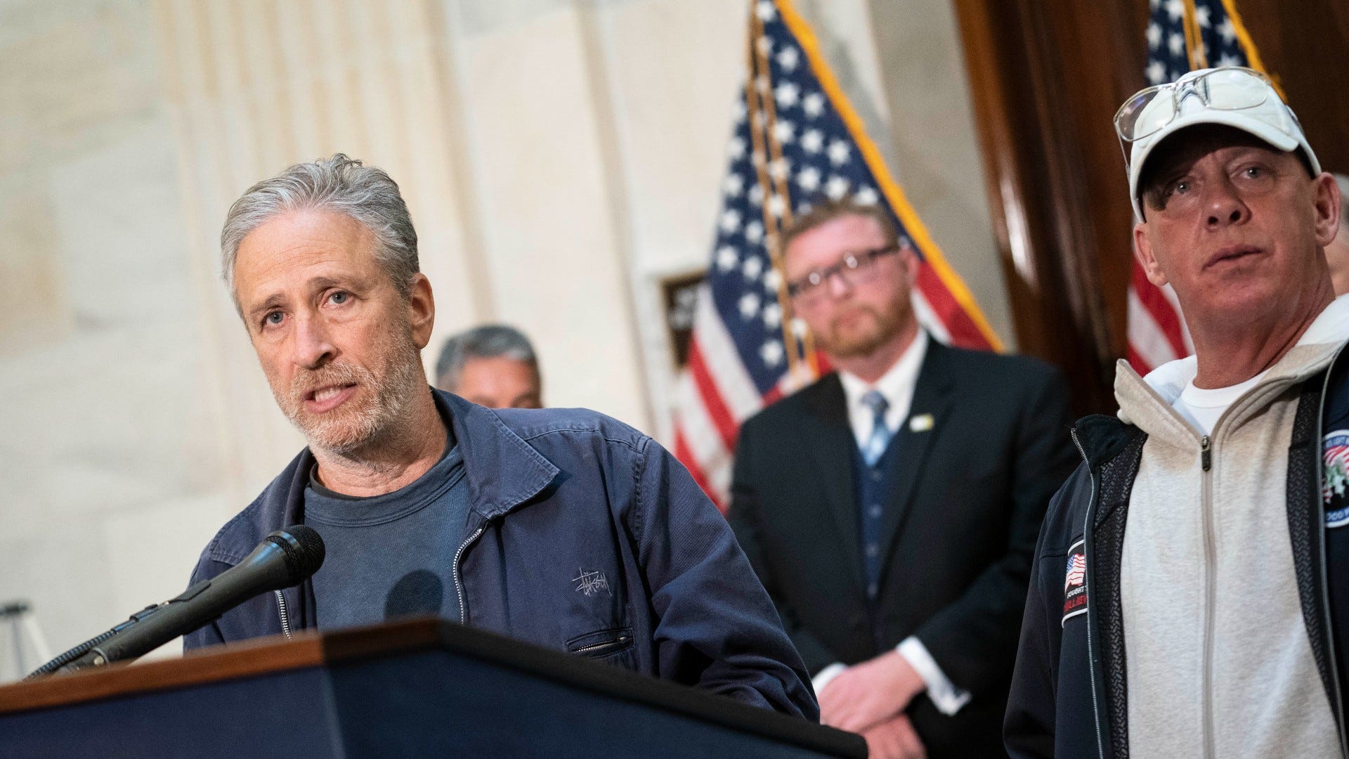 Jon Stewart, toxic-exposed vets advocates make final push for PACT Act passage