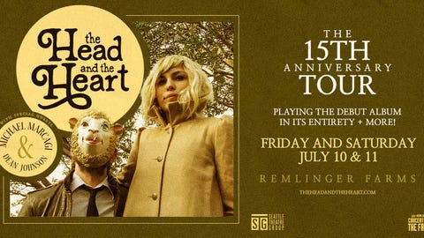 15th Anniversary Tour: The Head And The Heart