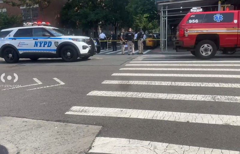 Officials respoond to the scene where an 16-year-old girl was killed after being struck by a vehicle.