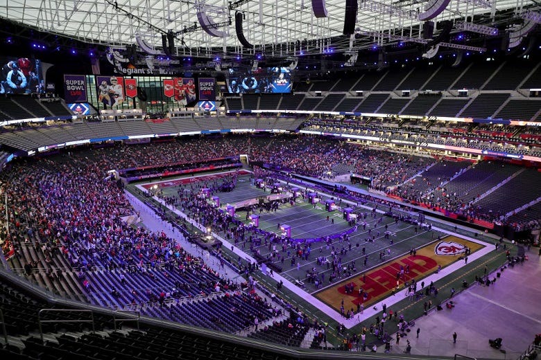 Allegiant Stadium in Vegas