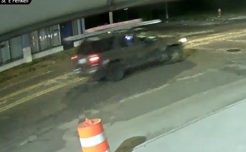 Hit-and-run suspect vehicle