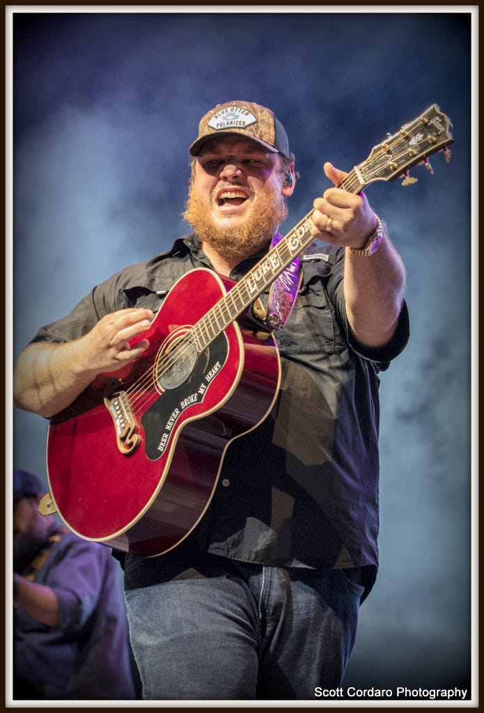 Luke Combs performs at CMAC on August 5th, 2021