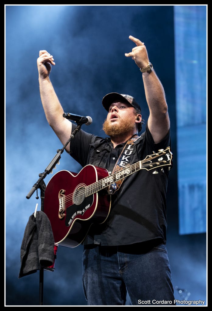 Luke Combs performs at CMAC on August 5th, 2021
