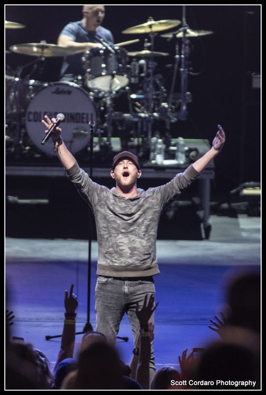 Cole Swindell performs at CMAC on 8/22/21