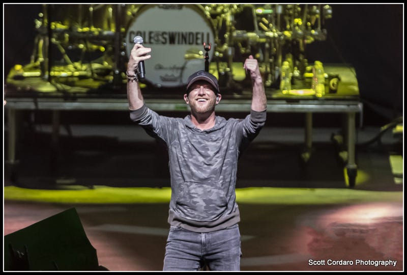 Cole Swindell performs at CMAC on 8/22/21