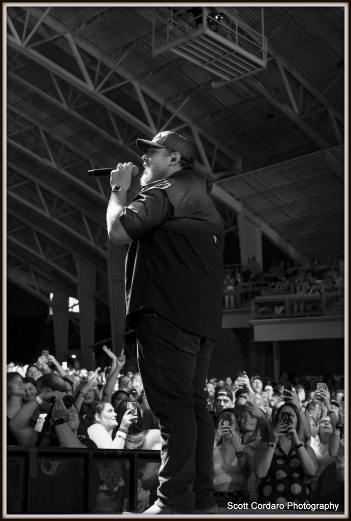 Luke Combs performs at CMAC on August 5th, 2021