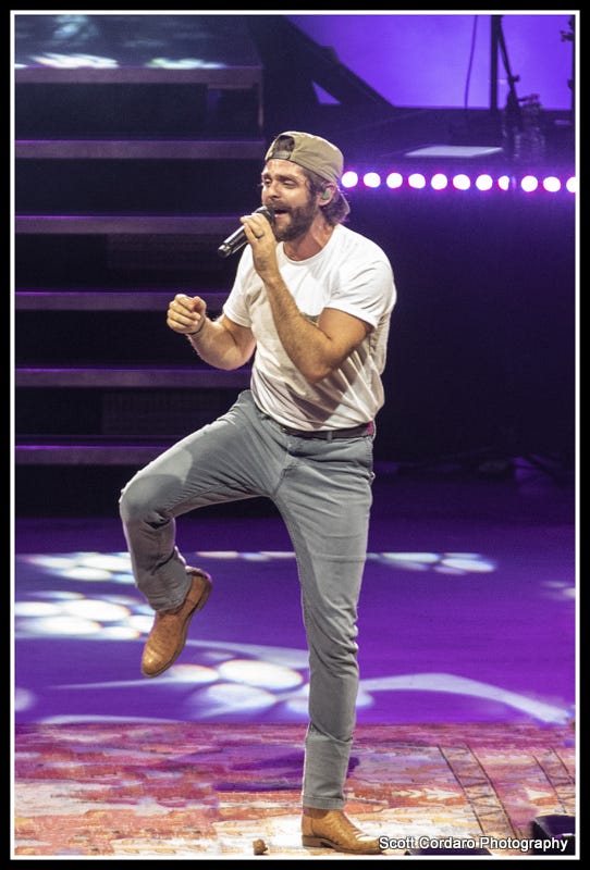 Thomas Rhett performs at CMAC on 8/22/21