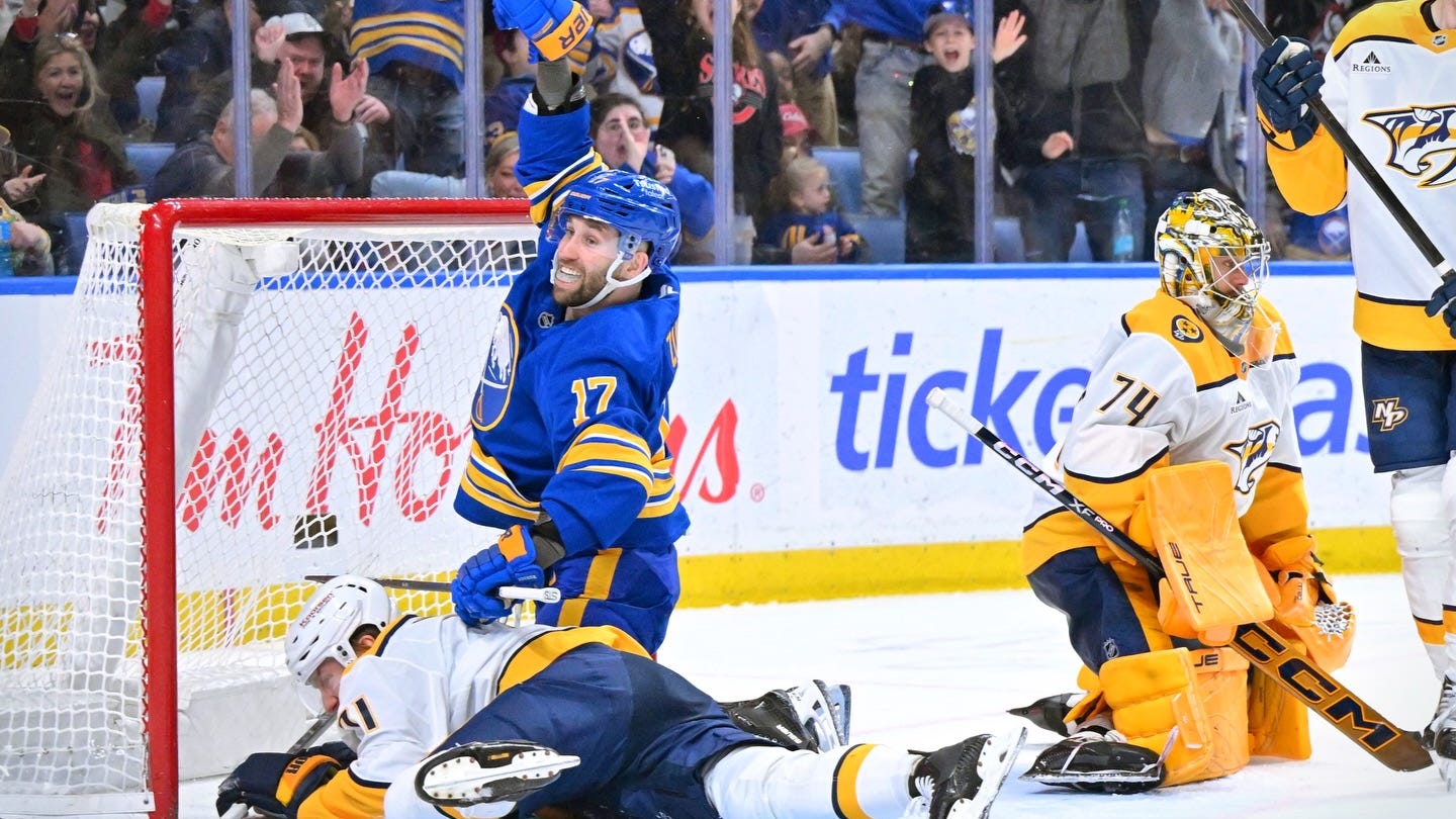 Sabres beat Predators on home ice for sixth-straight win