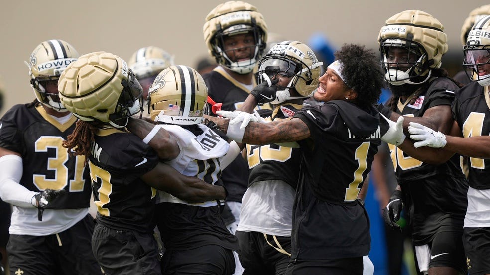 Saints camp Day 2 notes: Tempers flare as practice heats up