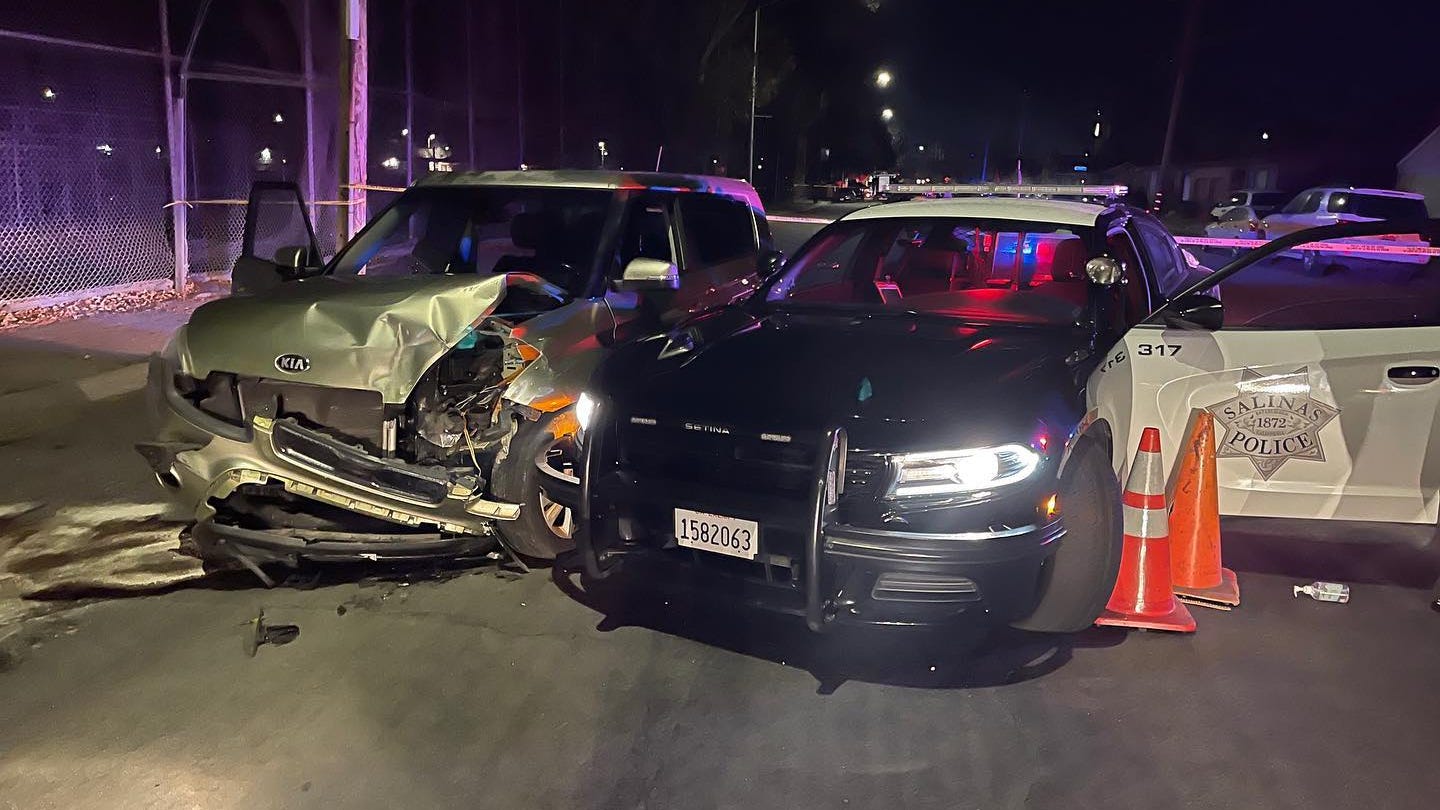 Driver plows through Bay Area crime scene, hits patrol car before arrested for DUI