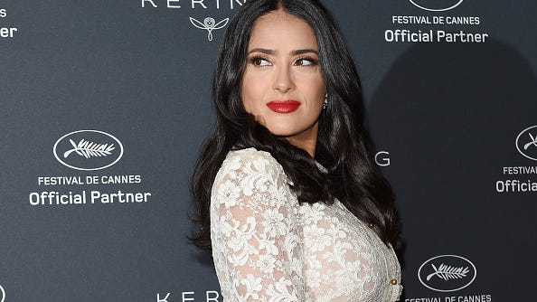 Salma Hayek, 53, Shows Off Her Bikini Body By Posing With a Turtle