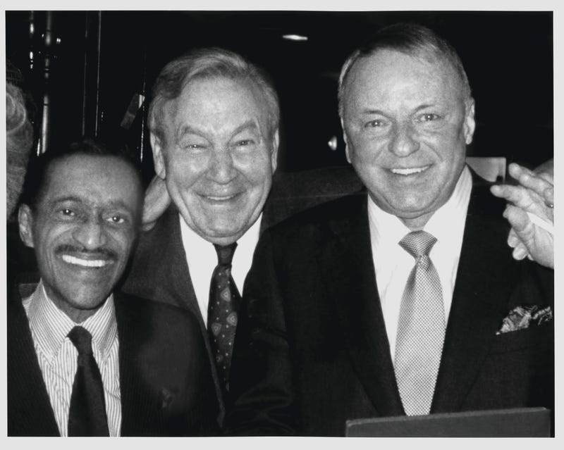 Sammy Davis Jr., Eli Schulman and Frank Sinatra.