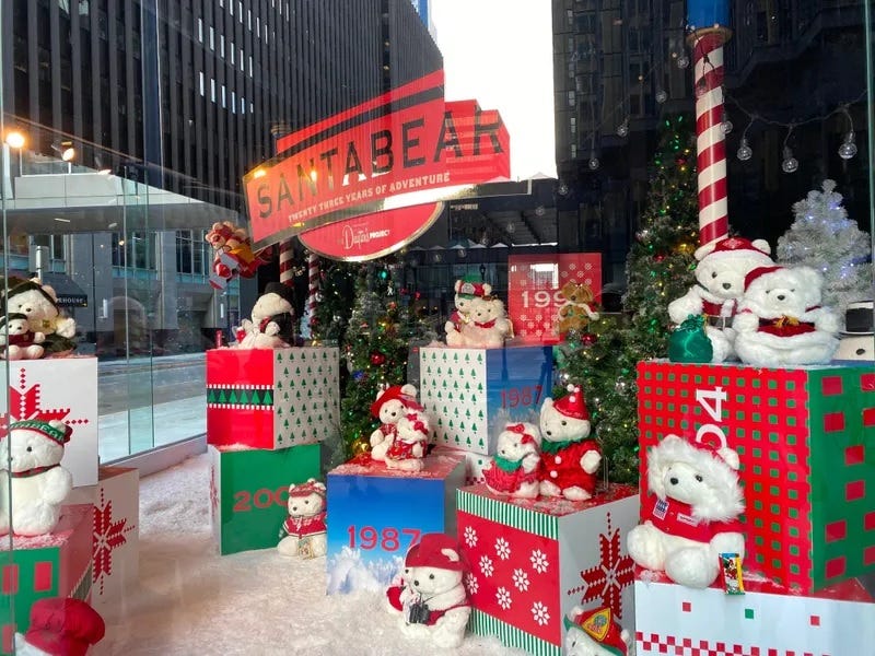 Dayton’s Holiday Market open Thursday with a bit of nostalgia this year, including the always popular Santa Bear.