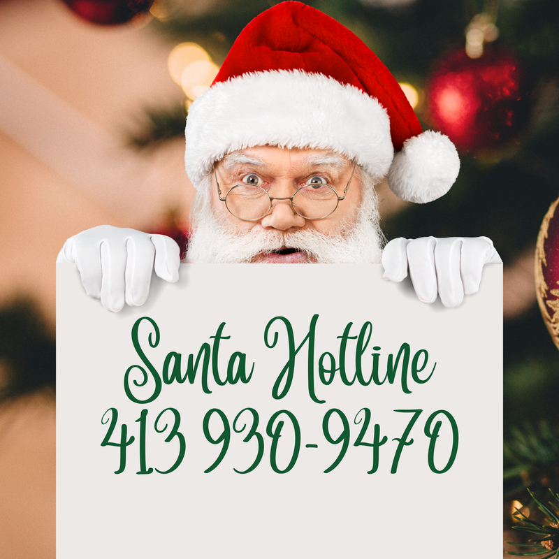 Santa Hotline (413) 349-9229