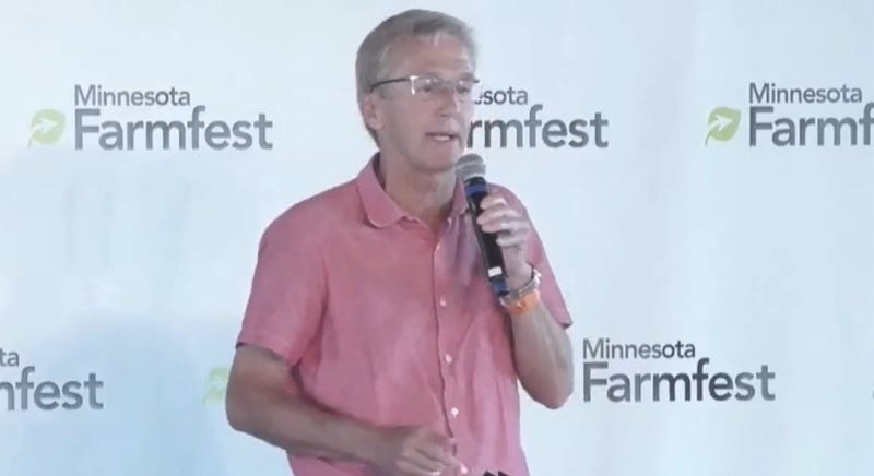 Dr. Scott Jensen at a forum hosted at Farmfest in 2022.