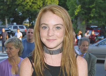Lindsay Lohan at a premiere