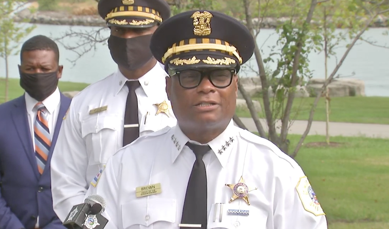 Chicago Police Superintendent David Brown provides an update on weekend violence statistics