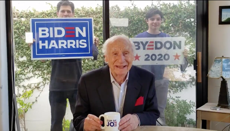 Mel Brooks endorses Biden