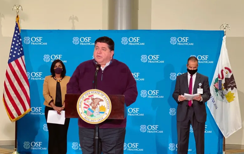 Governor Pritzker expressed frustration with some of the rhetoric he’s faced because of his COVID-19 related orders.