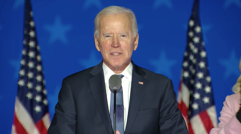 Biden tells supporters to “keep the faith” as presidential race still undecided