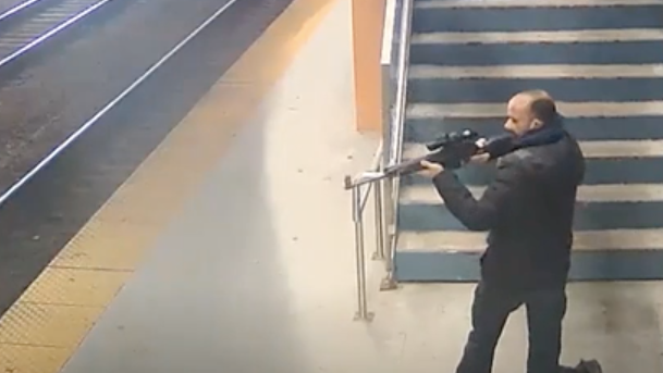 Suspect seen firing rifle at Metra station has turned himself in: FBI