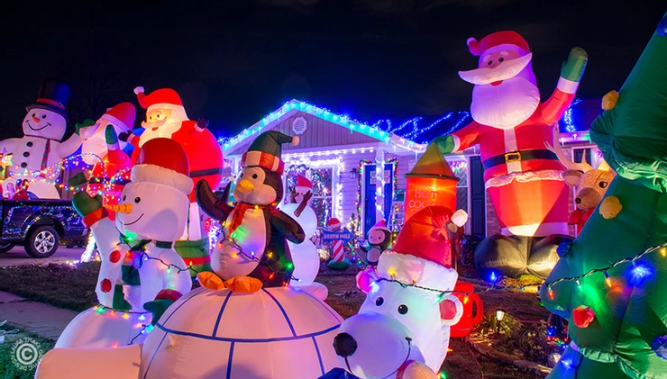 holiday lights in St. Louis area