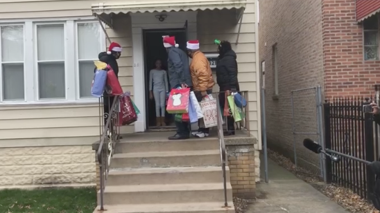 Activist Andrew Holmes, others provide gifts for 10-year-old girl shot earlier this year