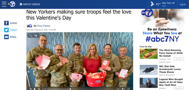 ABC7 Support Our Troops Article With Kelly Ford