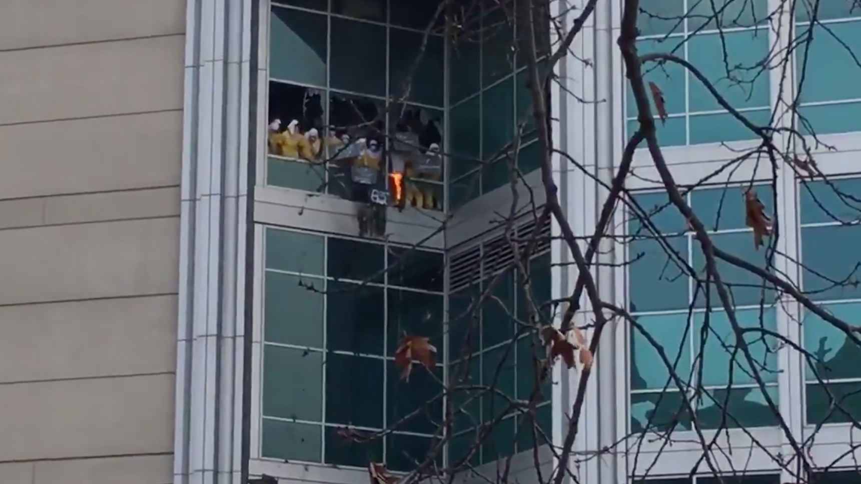 WATCH: Inmates set fire, break windows at downtown St. Louis jail