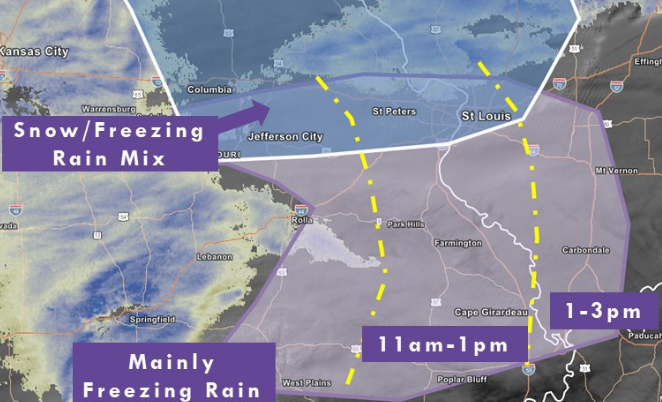 snow/ freezing rain