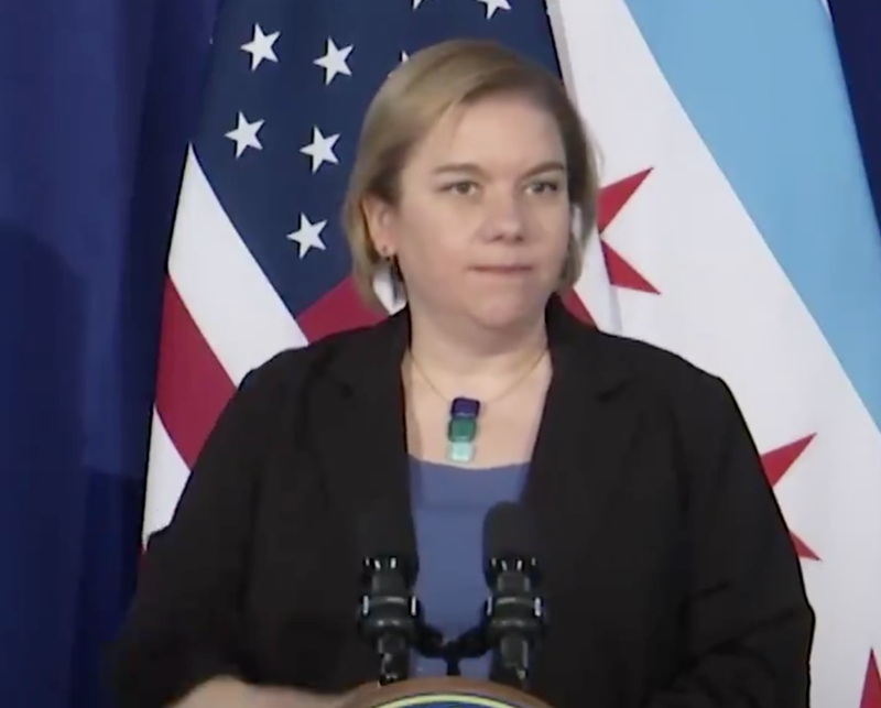 Chicago's public health commissioner said public library workers won't be able to jump ahead of others to get the COVID-19 vaccine.
