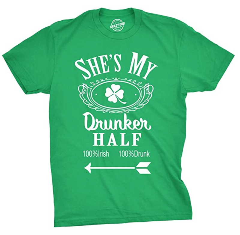 she's my drunker half t-shirt