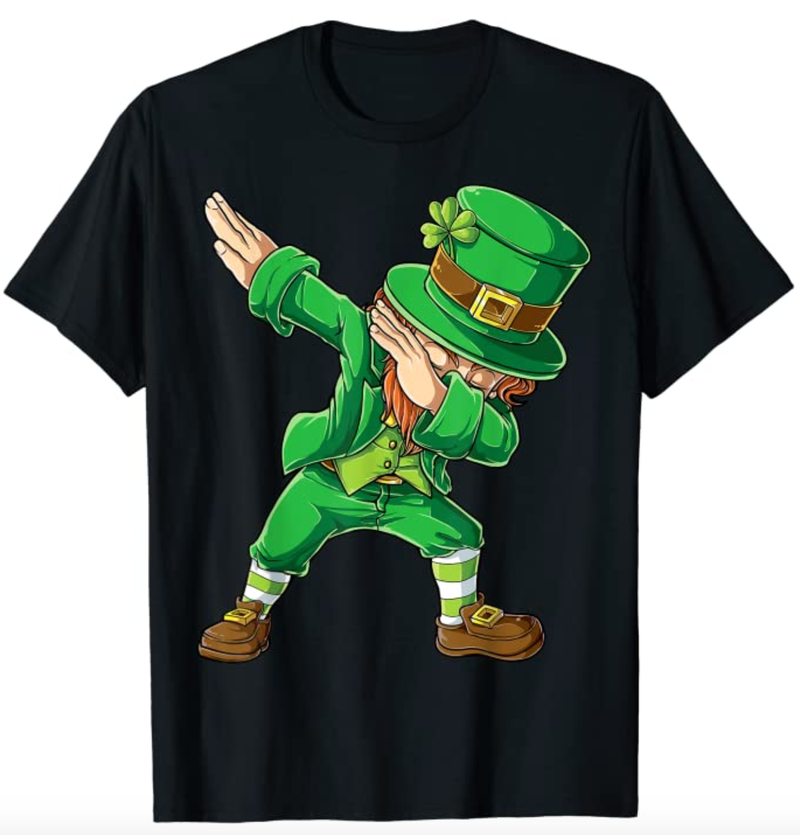 dabbing leprechaun t-shirt
