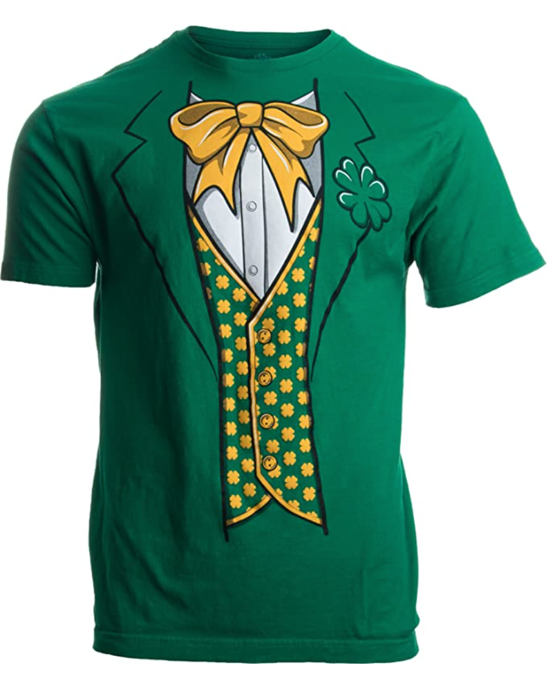 leprechaun tuxedo t-shirt