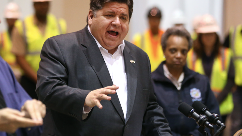Pritzker reflects on a year of pandemic, credits GOP lawmaker with key strategy