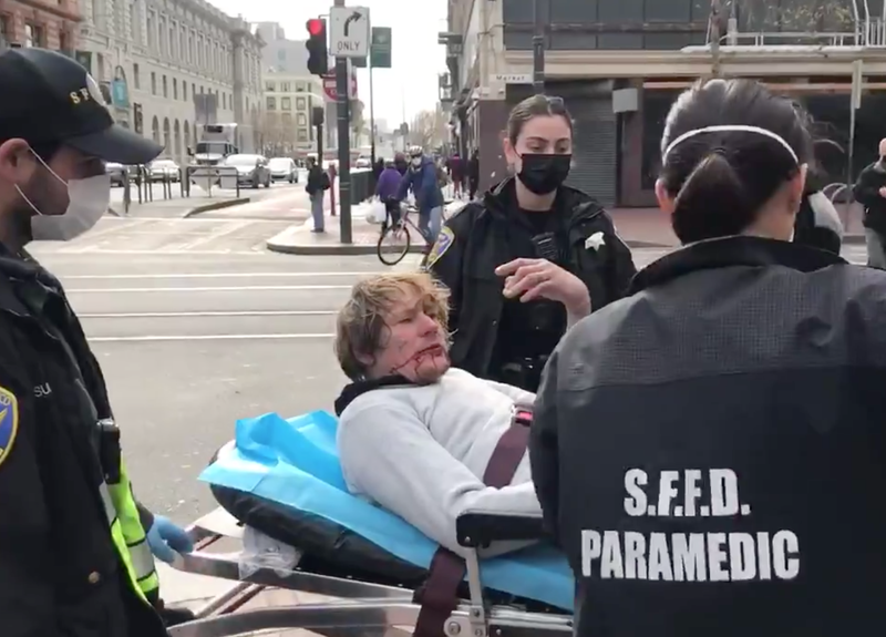 San Francisco Police have arrested Steven Jenkins, 39, for two assaults on elderly Asian Americans along Market St.